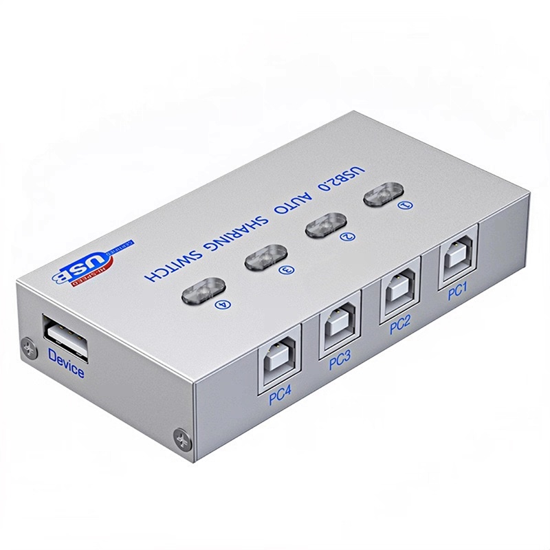 2-Port USB 2.0 Auto Sharing Switch Hub with CD Driver – For Printer, Scanner, Keyboard, and More - Image 4