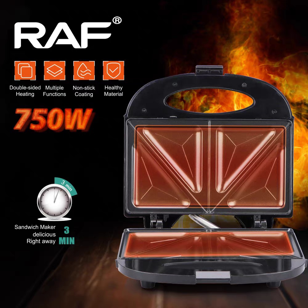 6-in-1 Sandwich Maker & Waffle Machine – Multi-Function Breakfast Toaster Grill - Image 2