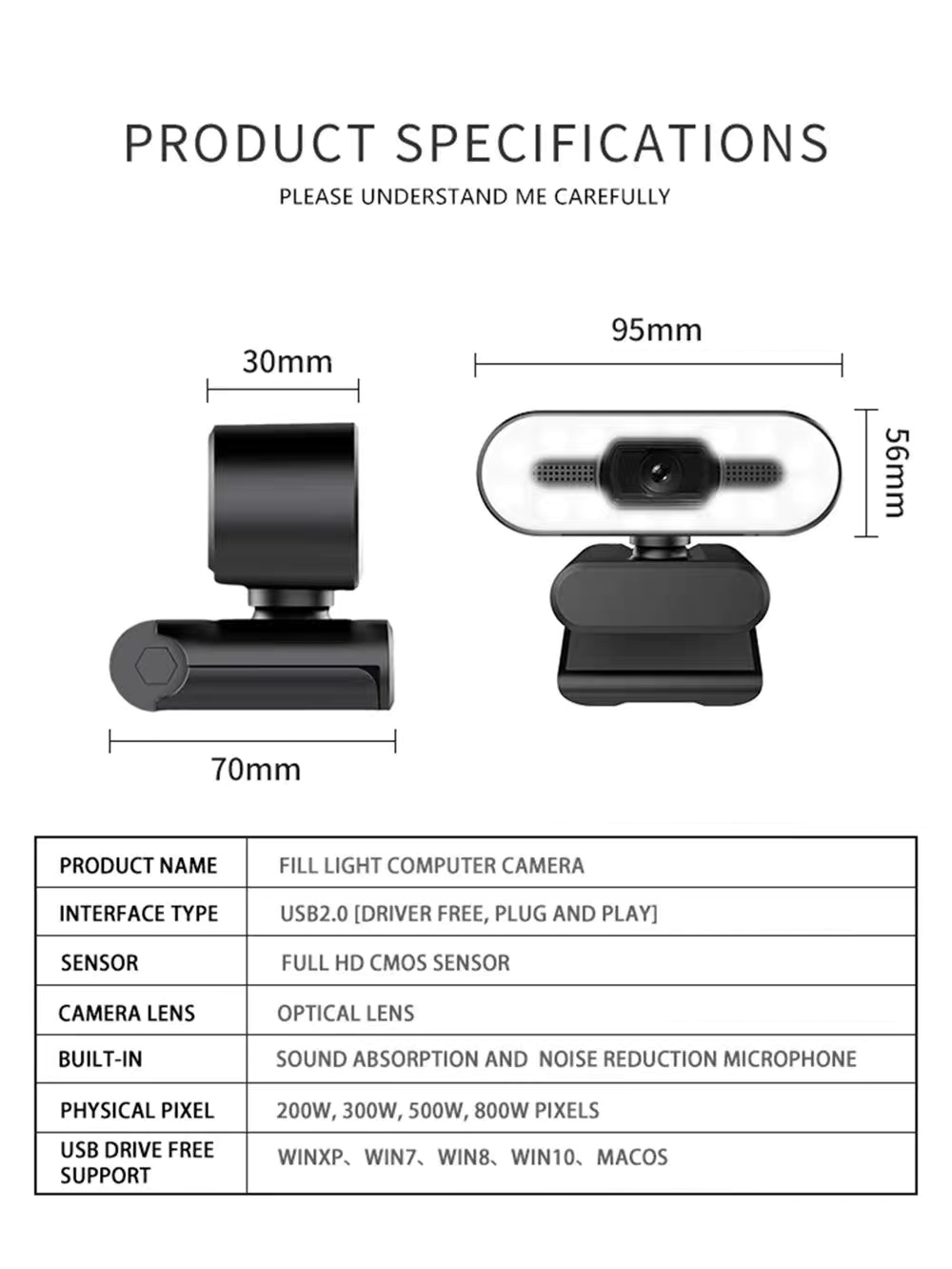 Portable Full HD 1080P / 2K / 4K Webcam – Auto Focus USB Camera for PC & Laptop - Image 12