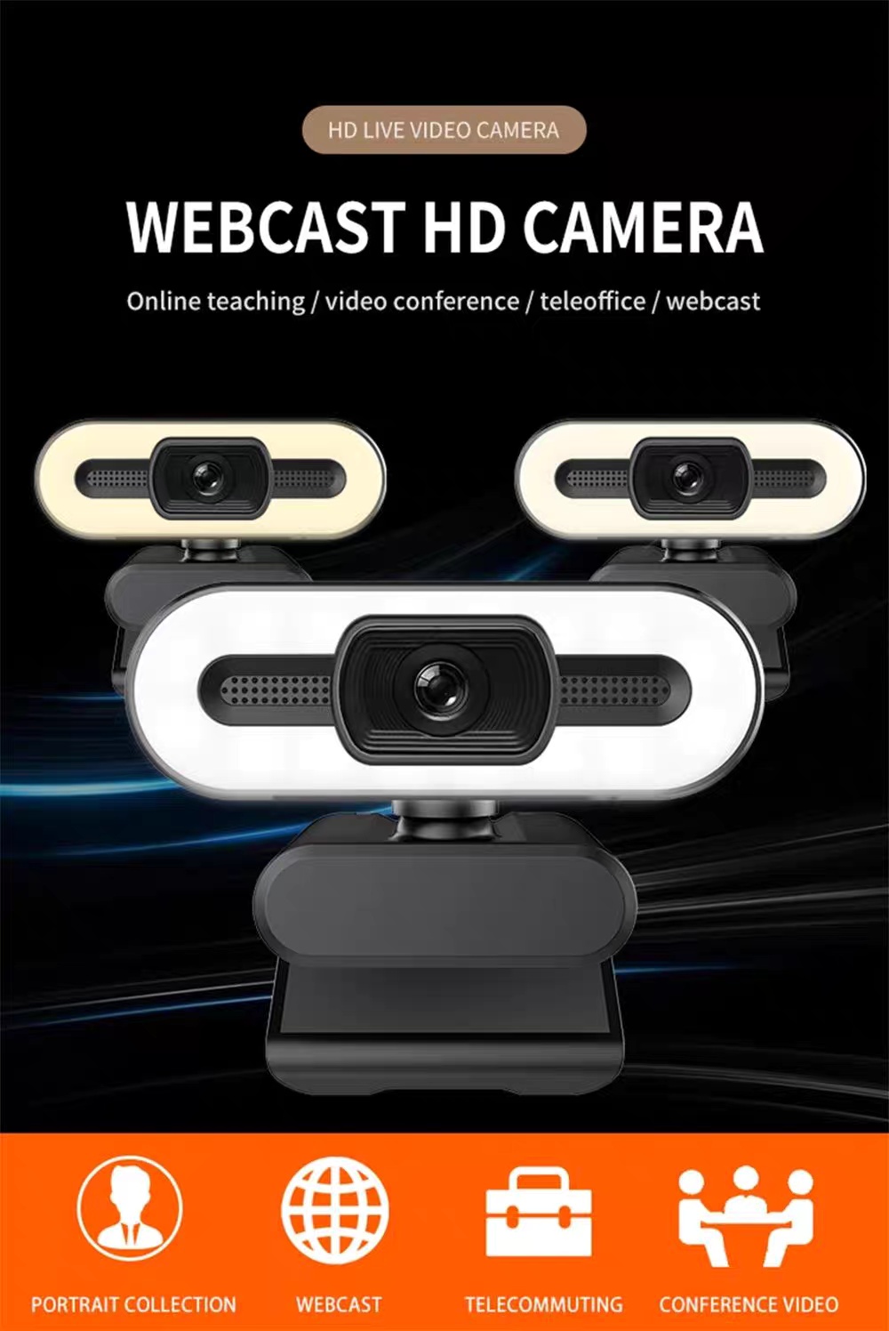 Portable Full HD 1080P / 2K / 4K Webcam – Auto Focus USB Camera for PC & Laptop - Image 2