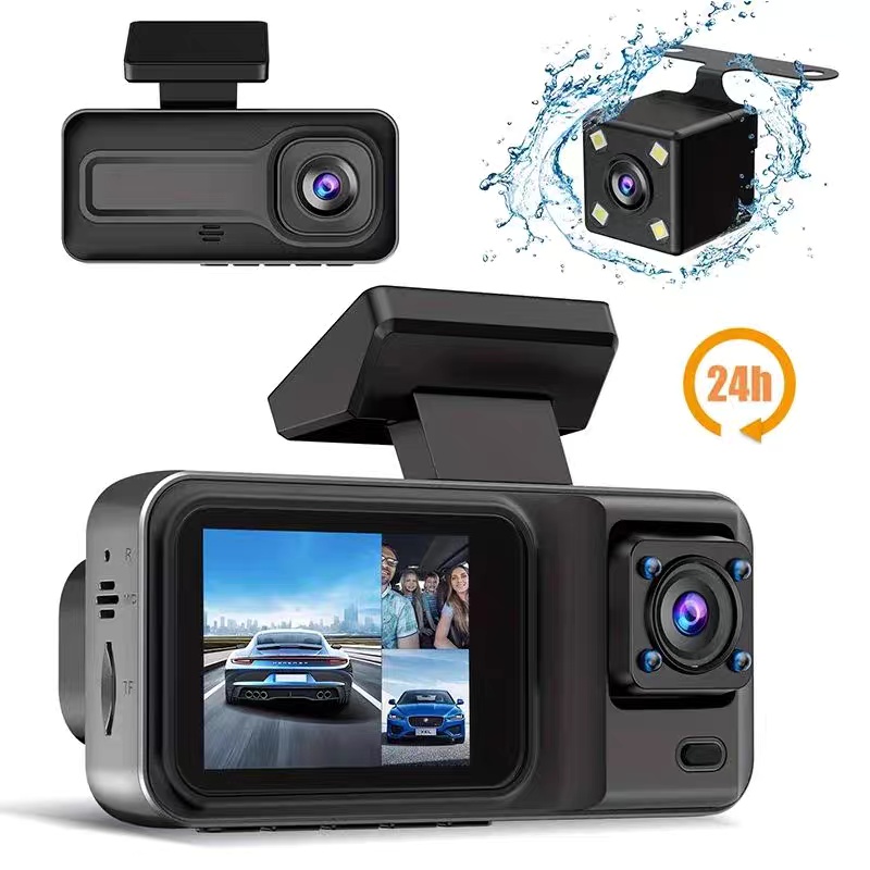 3-Channel Dash Cam – Front, Inside & Rear Car Camera - Image 2