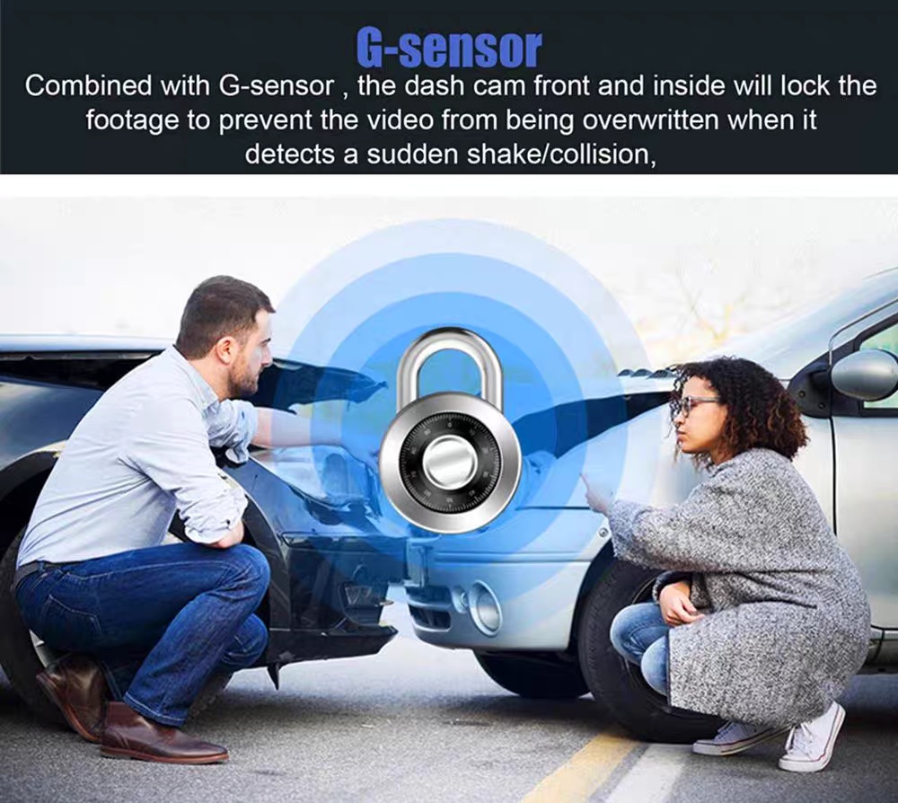 3-Channel Dash Cam – Front, Inside & Rear Car Camera - Image 9