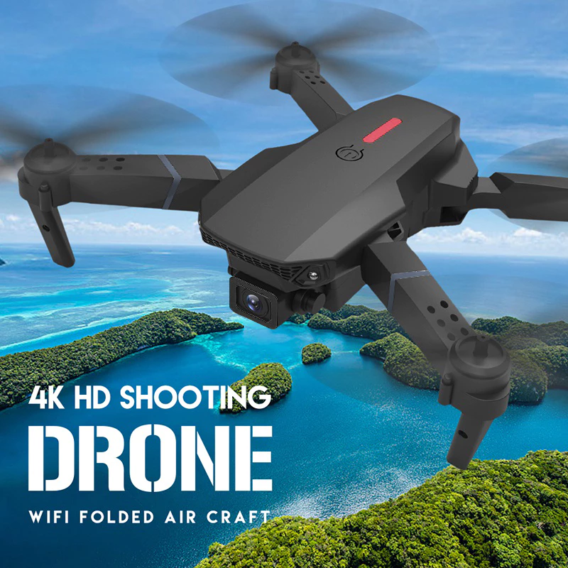 E88 Foldable RC Quadcopter Drone – 4K HD Camera | WiFi FPV | Altitude Hold | Follow Mode - Image 2
