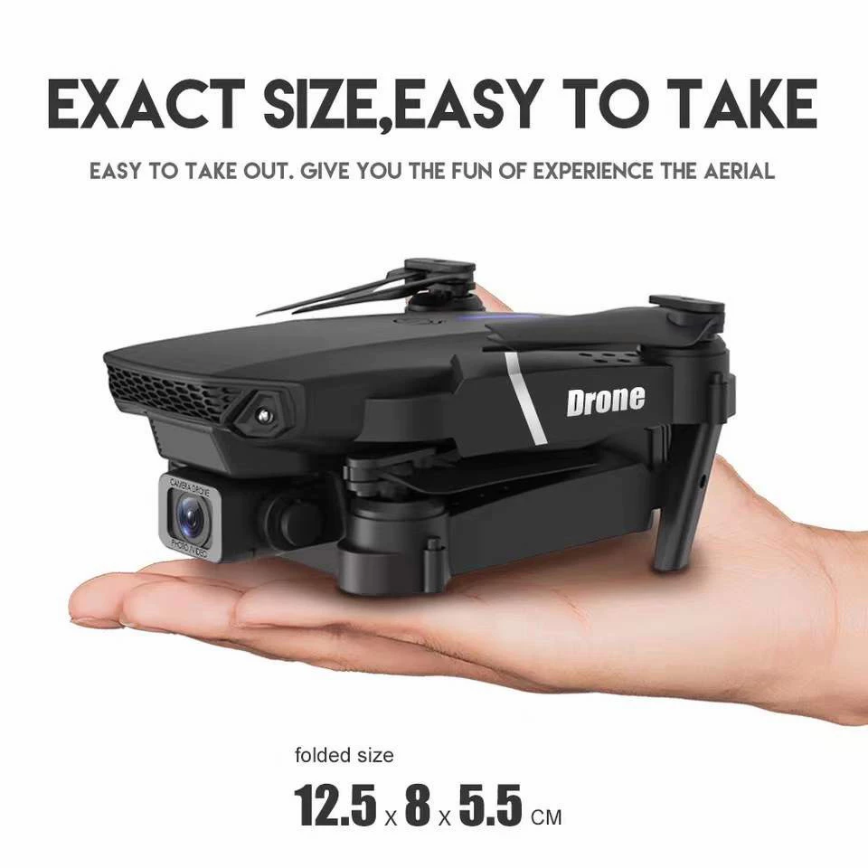 E88 Foldable RC Quadcopter Drone – 4K HD Camera | WiFi FPV | Altitude Hold | Follow Mode - Image 7