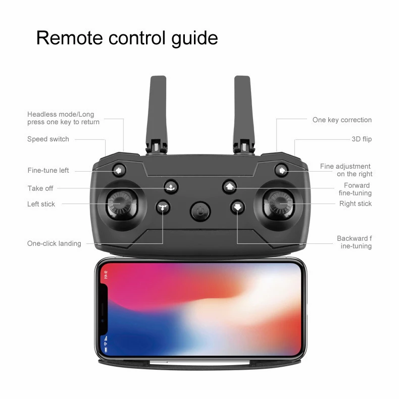 E88 Foldable RC Quadcopter Drone – 4K HD Camera | WiFi FPV | Altitude Hold | Follow Mode - Image 8