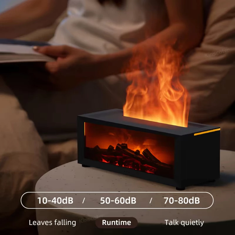 Creative Fireplace Flame Air Humidifier with LED & Remote - Image 4