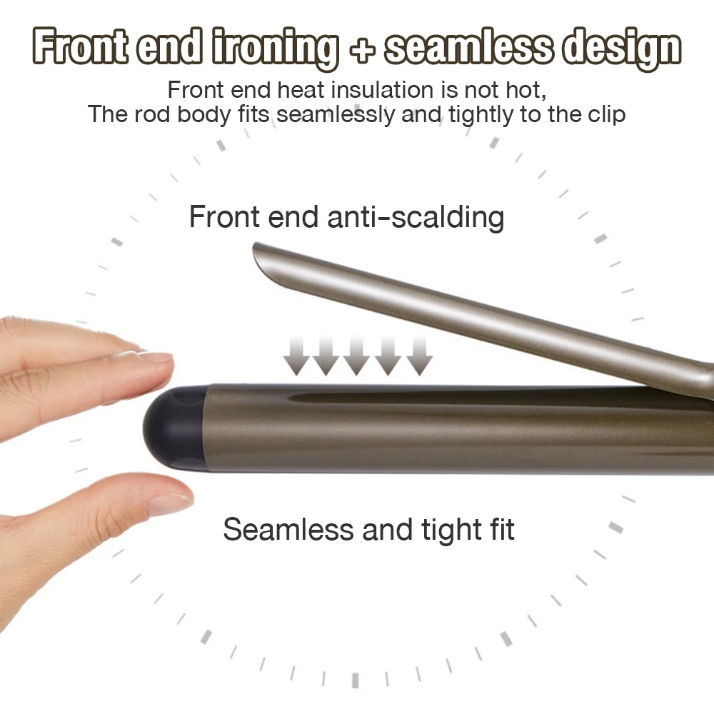 Professional Titanium Gold Ceramic Curling Iron – 38mm Barrel | Fast Heating | Adjustable Temperature | Anti-Frizz & Hair Protection - Image 4