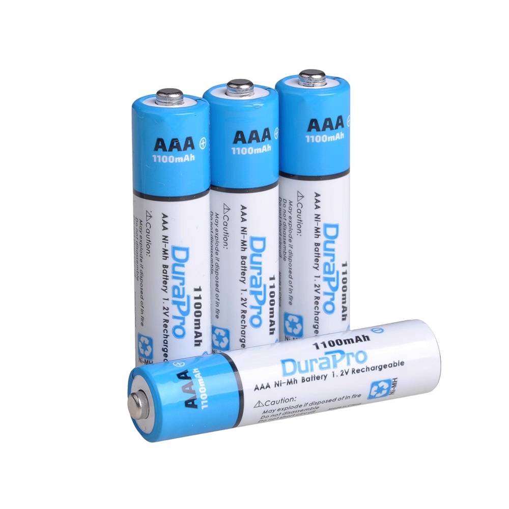 DuraPro Rechargeable Battery Set – 2800mAh AA + 1100mAh AAA Ni-MH Batteries - Image 2