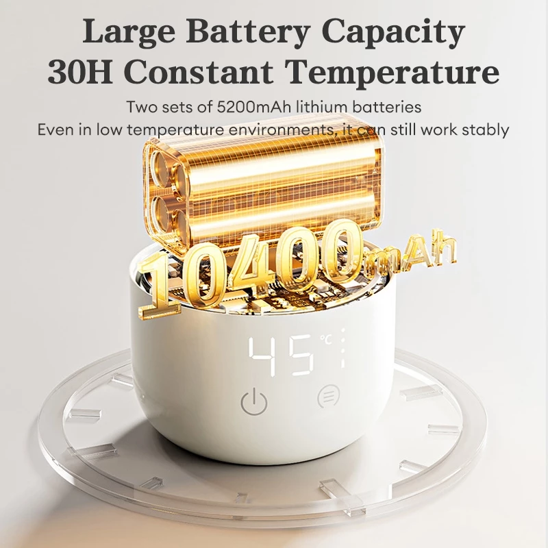 MOODNG Rechargeable Stainless Steel Electric Boiling Bottle – Wireless Heating & Constant Temperature for Baby Milk & More - Image 6