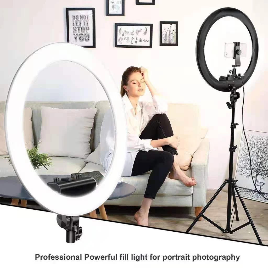 33cm 3D LED Selfie Ring Light – Perfect for Live Streaming, Photo & Video