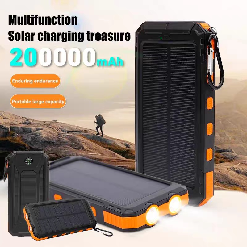 10000mAh Solar Power Bank – Perfect for Outdoor, Fishing, Camping & Emergency Use